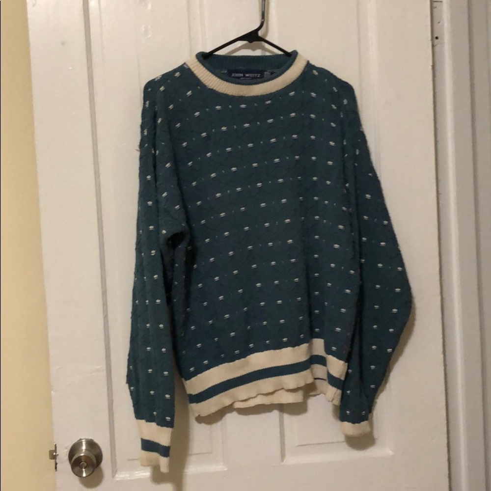 John Weitz - Hand Framed Men’s Sweater - L